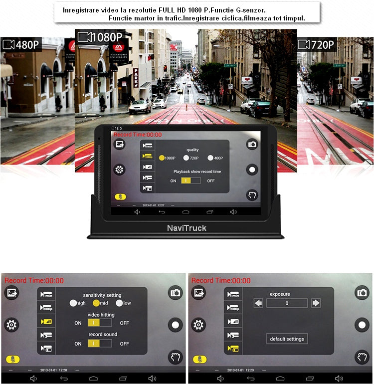 Model NOU ! Navigatie GPS pentru camioane model Matinav24.ro D10S 2026 16GB,ecran mare de 7 inch