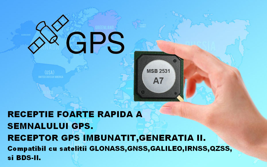Navigatie GPS pentru Camioane, Matinav24.ro HDT10 16GB ,ecran mare de 7 inch,suporta card pana la 128GB !