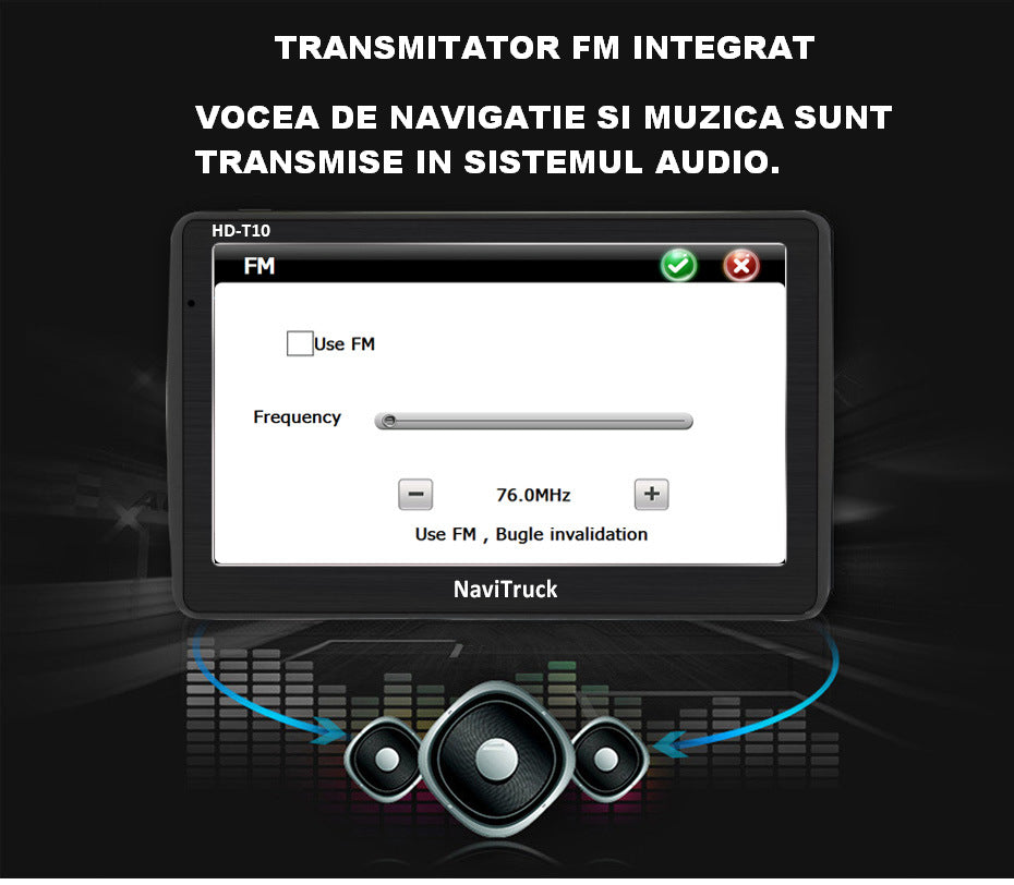 Navigatie GPS pentru Camioane, Matinav24.ro HDT10 16GB ,ecran mare de 7 inch,suporta card pana la 128GB !