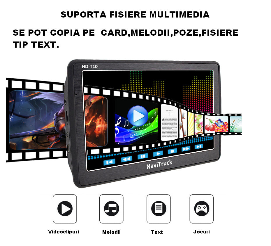 Navigatie GPS pentru Camioane, Matinav24.ro HDT10 16GB ,ecran mare de 7 inch,suporta card pana la 128GB !