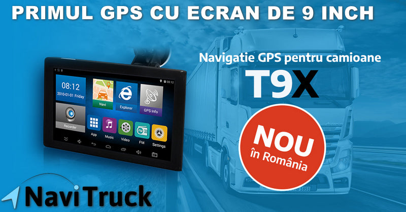 Navigatie GPS pentru camioane ,model nou 2026 Matinav24.ro T9X ,16 GB,ecran de 9 inch,camera DVR FULL HD